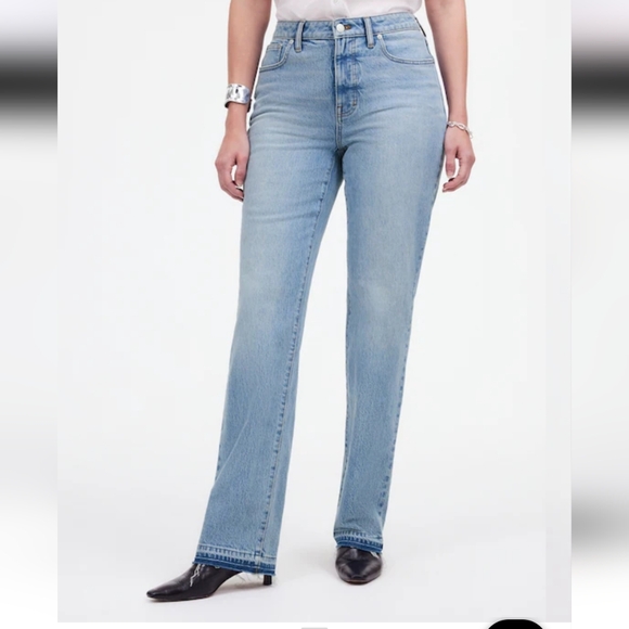 Madewell The Curvy Mid Rise 90s Straight Jean in Barbosa Wash Size 31 NWT - Picture 2 of 10
